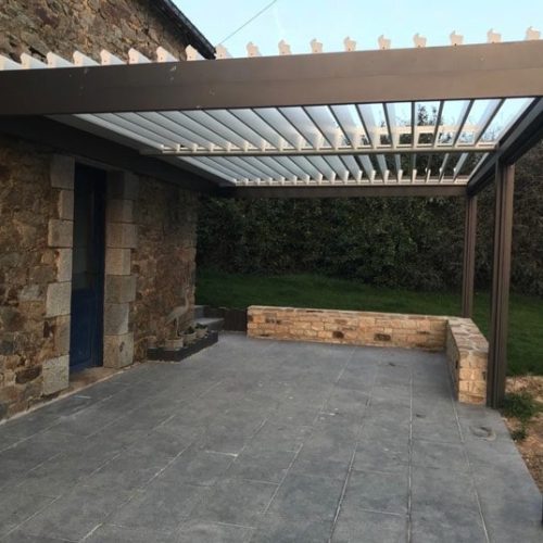 Pergola avec lames orientables