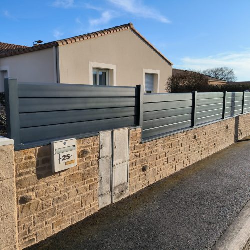 cloture mur alu